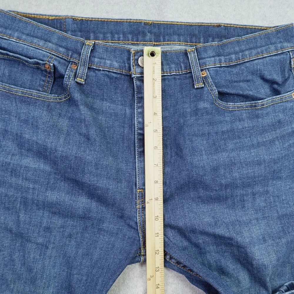 Levi's 512 Jeans Mens 38x30 Blue Denim Slim Taper Stretch Medium Wash